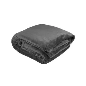 Bambury Ultraplush Blanket, Super King, Charcoal by Bambury, a Throws for sale on Style Sourcebook