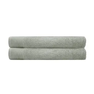 Bambury Elvire Cotton Bath Sheet, Pack of 2, Sage by Bambury, a Towels & Washcloths for sale on Style Sourcebook