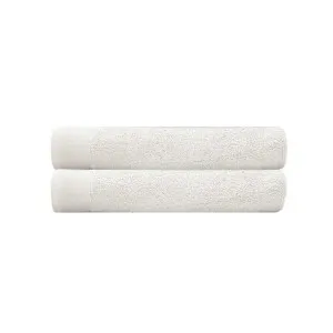 Bambury Elvire Cotton Bath Towel, Pack of 2, Ivory by Bambury, a Towels & Washcloths for sale on Style Sourcebook