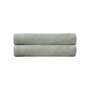 Bambury Elvire Cotton Bath Towel, Pack of 2, Sage by Bambury, a Towels & Washcloths for sale on Style Sourcebook