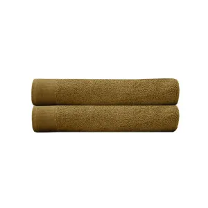 Bambury Elvire Cotton Bath Towel, Pack of 2, Tobacco by Bambury, a Towels & Washcloths for sale on Style Sourcebook