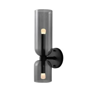 Calice Iron & Glass Wall Light, Black / Smoke by LumenSphere, a Wall Lighting for sale on Style Sourcebook