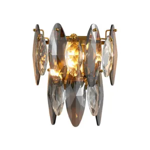 Decolo Metal & Crystal Glass Wall Light by LumenSphere, a Wall Lighting for sale on Style Sourcebook