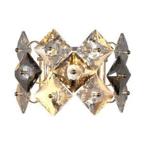 Garland Iron & Crystal Glass Wall Light by LumenSphere, a Wall Lighting for sale on Style Sourcebook