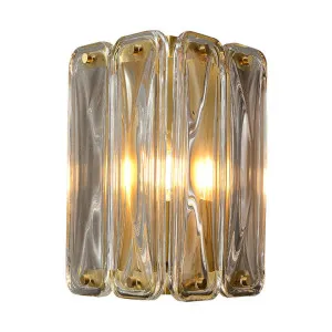Scutum Iron & Artistic Glass Single Wall Light by LumenSphere, a Wall Lighting for sale on Style Sourcebook