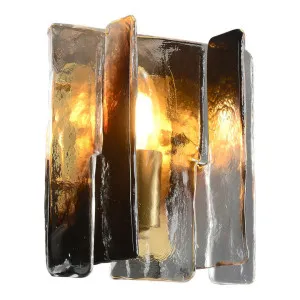 Vetro-Fuso Brass & Artistic Glass Wall Light by LumenSphere, a Wall Lighting for sale on Style Sourcebook