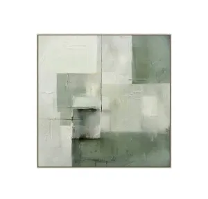 Verdant Abstract Wall Art Canvas 80cm x 80cm by Luxe Mirrors, a Artwork & Wall Decor for sale on Style Sourcebook