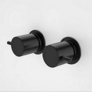 Luna Lever Wall Top Assembly (Pair) Lead Free | Made From Brass In Black By Caroma by Caroma, a Bathroom Taps & Mixers for sale on Style Sourcebook