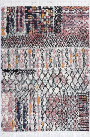 Hal Vintage Boho Fes Silver Pink Rug by Wild Yarn, a Contemporary Rugs for sale on Style Sourcebook