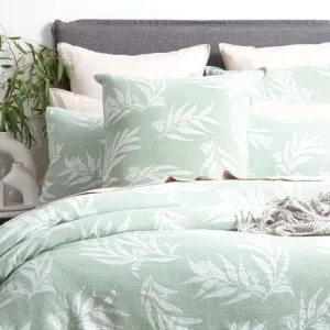 Renee Taylor Native Cotton Jacquard Juniper European Pillowcase by null, a Cushions, Decorative Pillows for sale on Style Sourcebook