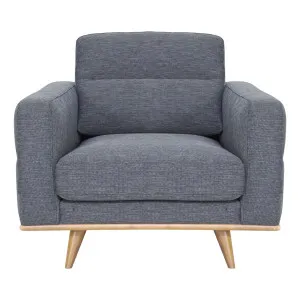 Astrid Armchair in Talent Denim / Clear Leg by OzDesignFurniture, a Chairs for sale on Style Sourcebook