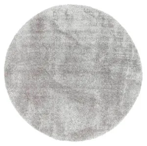 Puffin Grey Shaggy Round Rug by Wild Yarn, a Contemporary Rugs for sale on Style Sourcebook