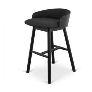 Nicholas 65cm Bar Stool - Full Black by Interior Secrets - AfterPay Available by Interior Secrets, a Bar Stools for sale on Style Sourcebook