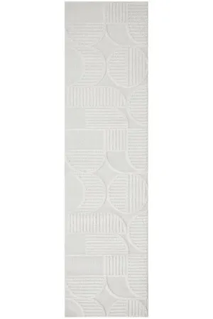 Lotus Leo White Runner Rug by Rug Culture, a Contemporary Rugs for sale on Style Sourcebook