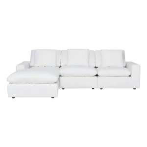 Mimi 3 Seater Sofa + Ottoman in Barbury Pearl by OzDesignFurniture, a Sofas for sale on Style Sourcebook