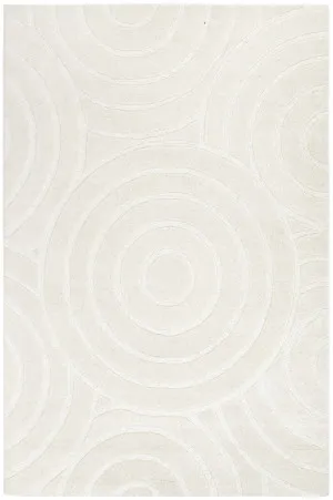 Ellipse Cream Wool Rug by Wild Yarn, a Contemporary Rugs for sale on Style Sourcebook