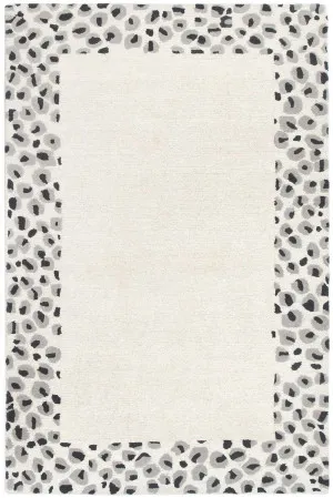 Leopard Cream Grey Wool Rug by Wild Yarn, a Contemporary Rugs for sale on Style Sourcebook