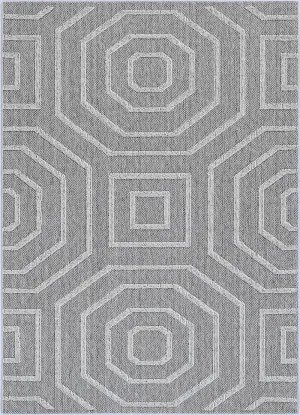Yumi Devesi Grey Geometric Flatweave Rug by null, a Contemporary Rugs for sale on Style Sourcebook
