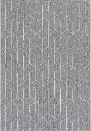 Yumi Sikua Grey Geometric Flatweave Rug by null, a Contemporary Rugs for sale on Style Sourcebook