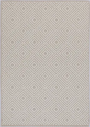 Yumi Wickham Beige Geometric Flatweave Rug by null, a Contemporary Rugs for sale on Style Sourcebook