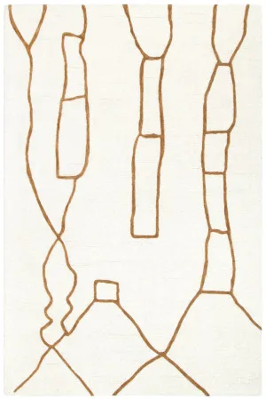 Souk Tan / Cream Wool Rug by null, a Contemporary Rugs for sale on Style Sourcebook