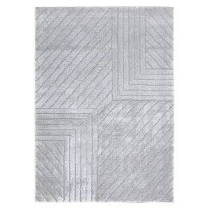 Tahoe Modern Silver Shag Rug by Brand Ventures, a Contemporary Rugs for sale on Style Sourcebook