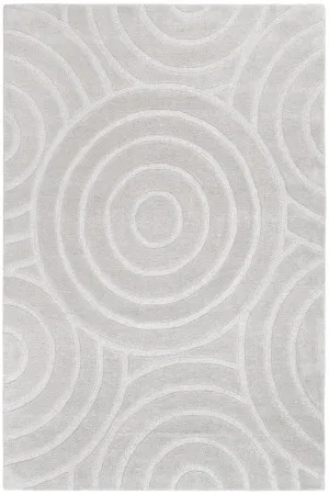 Ellipse Light Grey Wool Rug by Wild Yarn, a Contemporary Rugs for sale on Style Sourcebook