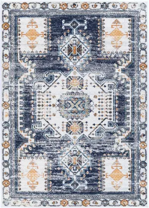 Providence Dark Blue Cream Rug by Wild Yarn, a Contemporary Rugs for sale on Style Sourcebook