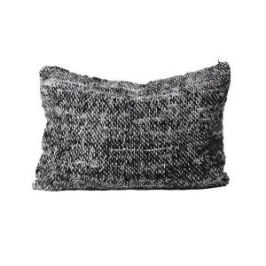 Wabi Cushion - 100% Recycled Linen, Black by Eadie Lifestyle, a Cushions, Decorative Pillows for sale on Style Sourcebook