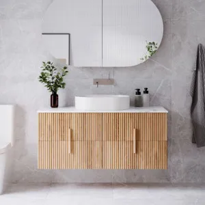 Ingrain Contoured Ash Wall Hung Vanity by Ingrain, a Vanities for sale on Style Sourcebook