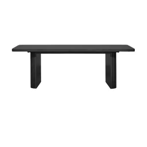 Gabino Rectangle Coffee Table 2 Drawer 135cm in Black by OzDesignFurniture, a Coffee Table for sale on Style Sourcebook