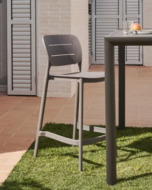 Morella stackable outdoor stool in grey, 65 cm by Kave Home, a Tables for sale on Style Sourcebook