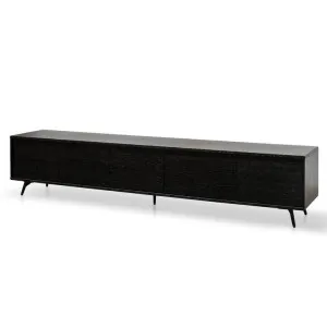 Ex Display - Nelson 2.4m TV Entertainment Unit - Black Oak by Interior Secrets - AfterPay Available by Interior Secrets, a Entertainment Units & TV Stands for sale on Style Sourcebook