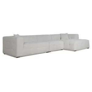 Almira 4 Seater Right Chaise Sofa - Pearl Boucle by Interior Secrets - AfterPay Available by Interior Secrets, a Sofas for sale on Style Sourcebook