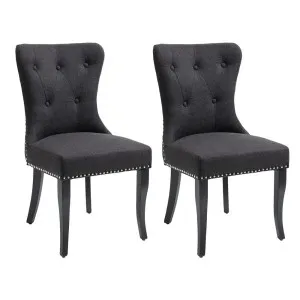 Lugano Dining Chair Set of 2 - Black by CAFE Lighting & Living, a Dining Chairs for sale on Style Sourcebook