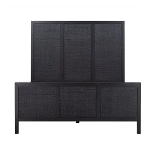 Santorini Double Bed Black by Florabelle Living, a Beds & Bed Frames for sale on Style Sourcebook