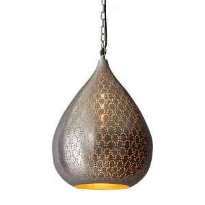 Taipan Ceiling Pendant Nickel by Florabelle Living, a Pendant Lighting for sale on Style Sourcebook