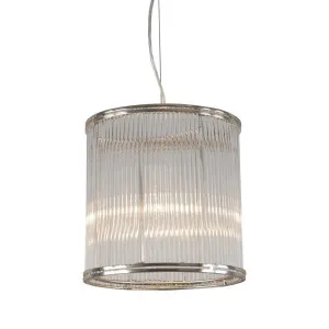 Denzel Ceiling Pendant Large Nickel by Florabelle Living, a Pendant Lighting for sale on Style Sourcebook