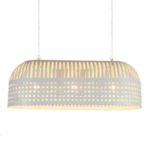 Esch Ceiling Pendant Long White by Florabelle Living, a Pendant Lighting for sale on Style Sourcebook