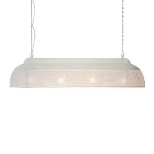 Riva Ceiling Pendant Extra Long Matt White by Florabelle Living, a Pendant Lighting for sale on Style Sourcebook