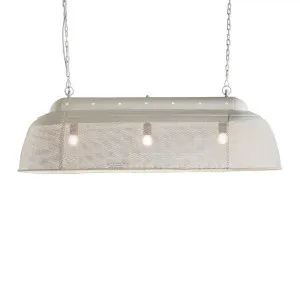 Riva Ceiling Pendant Long Matt White by Florabelle Living, a Pendant Lighting for sale on Style Sourcebook