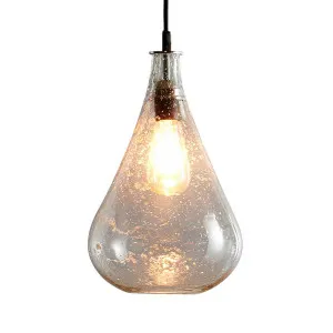 Lustre Teardrop Ceiling Pendant Clear by Florabelle Living, a Pendant Lighting for sale on Style Sourcebook