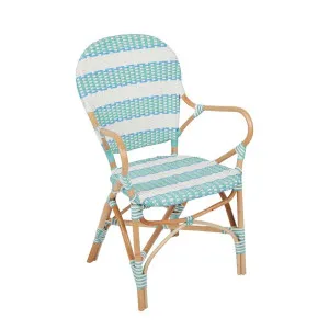 Brighton Rattan Chair Aqua Blue by Florabelle Living, a Chairs for sale on Style Sourcebook