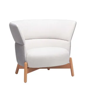 Wally High Wall Upholstered Occasional Chair Grey by Florabelle Living, a Chairs for sale on Style Sourcebook