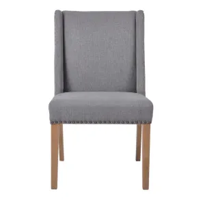 Ithaca Grey Dining Chair W/Studs by Florabelle Living, a Chairs for sale on Style Sourcebook