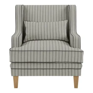 Bondi Hamptons Armchair Blue Pinstripe by Florabelle Living, a Chairs for sale on Style Sourcebook