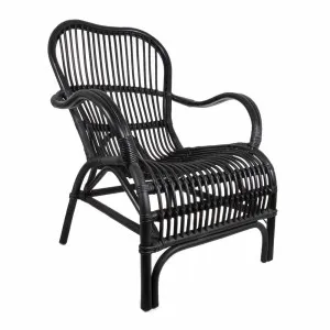 Seville Rattan Armchair Black by Florabelle Living, a Chairs for sale on Style Sourcebook