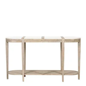 Cantara Marble Oval Console by Florabelle Living, a Sideboards, Buffets & Trolleys for sale on Style Sourcebook