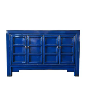 Lembosa Cupboard Cobalt Blue by Florabelle Living, a Sideboards, Buffets & Trolleys for sale on Style Sourcebook