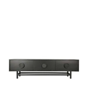 Rondo Entertainment Unit Black by Florabelle Living, a Sideboards, Buffets & Trolleys for sale on Style Sourcebook